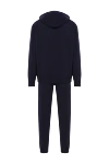 Brunello Cucinelli Темно синий комплект с худи и брюками прямого кроя - 94% хлопок, 6% полиамид. Кулиска, молния. Четыре боковых кармана. Страна производитель: Италия. Уход: специализированная чистка - фото 7