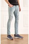 Balmain Blue cotton jeans for men - 