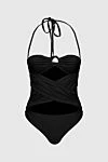 Giuseppe Di Morabito Swimsuit compatible with polyamide and elastane black women's - 80% polyamide, 20% elastane. Country of manufacture: Italy. Care: specialized cleaning - photo 1