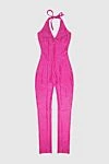 Giuseppe Di Morabito Jumpsuit made of polyamide and elastane pink for women - small check pattern. 80% polyamide, 20% elastane. Closure: tie, zipper. Country of manufacture: Italy. Care: specialized cleaning - photo 1