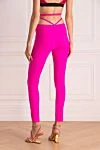 Women's slim-fit pants bright pink Giuseppe Di Morabito - polyamide, elastane. thin straps on the waist. Country of manufacture: Italy. Care: specialized cleaning - photo 4