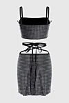 Giuseppe Di Morabito Costume with a skirt made of polyamide and elastane black for women - small check. 80% polyamide, 20% elastane. Country of manufacture: Italy. Care: specialized cleaning - photo 7