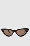 Giuseppe Di Morabito Cat Eye glasses for sun protection black for women - UV protection. acetate. light-browm. Country of manufacture: Italy. Care: specialized cleaning - photo 1