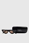 Giuseppe Di Morabito Cat Eye glasses for sun protection black for women - UV protection. acetate. light-browm. Country of manufacture: Italy. Care: specialized cleaning - photo 5