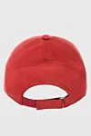 Cap made of cotton and polyamide red for men Loro Piana - Contrasting logo embroidery. 64% cotton, 36% polyamide. Country of manufacture: Italy. Care: specialized cleaning - photo 4