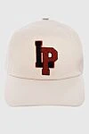 Loro Piana White cotton and polyamide cap for men - Contrasting logo embroidery. 64% cotton, 36% polyamide. Country of manufacture: Italy. Care: specialized cleaning - photo 1