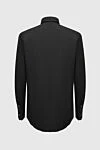 Black shirt for men Alessandro Gherardi - 76% cotton, 21% polyamide, 3% elastane. Closure: buttons. Country of manufacture: Italy. Care: specialized cleaning - photo 6