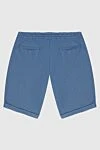 Blue cotton and polyurethane shorts. men's Scissor Scriptor - 95% cotton, 5% polyurethane. Closure: zipper, button, drawstring. Three side pockets, two back pockets. Country of manufacture: Italy. Care: specialized cleaning - photo 6