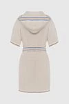 Zimmermann Beige cotton dress for women - Fastener: contrast belt. Decoration: short sleeves, contrasting pattern, sewn hood. 100% cotton. Country of manufacture: Italy. Care: specialized cleaning - photo 7