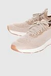 Andrea Ventura Beige suede sneakers for men - contrast sole. 20% suede 80% textile. lacing. Country of manufacture: Italy. Care: specialized cleaning - photo 5