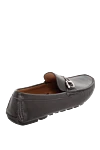 Brown leather men's moccasins Cesare di Napoli - Metal Buckle. 100% leather. Interior: Leather. Insole: Leather. Outsole: Other materials. Country of manufacture: Italy. Care: specialized cleaning - photo 4