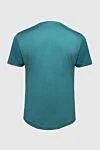 Loro Piana Green silk and cotton T-shirt for men - 60% silk, 40% cotton. Country of manufacture: Italy. Care: specialized cleaning - photo 7