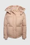 Loro Piana Nylon down jacket orange for women - hood. 100% nylon. zipper, buttons. two side pockets. Country of manufacture: Italy. Care: specialized cleaning - photo 1