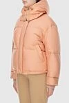 Loro Piana Nylon down jacket orange for women - hood. 100% nylon. zipper, buttons. two side pockets. Country of manufacture: Italy. Care: specialized cleaning - photo 3