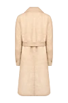 Loro Piana Sheepskin coat made of natural fur white for women - 100% sheepskin. belt. two side pockets. Country of manufacture: Italy. Care: specialized cleaning - photo 7