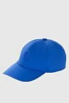 Loro Piana Cap made of polyester blue for men - Contrasting logo embroidery. 100% polyester. Country of manufacture: Italy. Care: specialized cleaning - photo 3