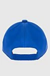 Cap made of polyester blue for men Loro Piana - Contrasting logo embroidery. 100% polyester. Country of manufacture: Italy. Care: specialized cleaning - photo 4