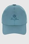 Loro Piana Cap made of gray polyester for men - Contrasting logo embroidery. 100% polyester. Country of manufacture: Italy. Care: specialized cleaning - photo 1