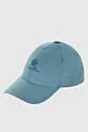 Loro Piana Cap made of gray polyester for men - Contrasting logo embroidery. 100% polyester. Country of manufacture: Italy. Care: specialized cleaning - photo 3