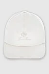 Loro Piana White polyamide cap for men - Contrasting logo embroidery. 100% polyamide. Country of manufacture: Italy. Care: specialized cleaning - photo 1