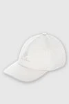 Loro Piana White polyamide cap for men - Contrasting logo embroidery. 100% polyamide. Country of manufacture: Italy. Care: specialized cleaning - photo 3