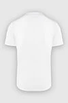 White men's silk and cotton T-shirt Loro Piana - 60% silk, 40% cotton. Country of manufacture: Italy. Care: specialized cleaning - photo 6