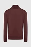 Loro Piana Men's jumper with a high stand-up collar, brown wool - Additionally: High collar stand. Composition: 100% wool. Country of manufacture: Italy. Care: specialized cleaning - photo 1