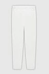 Women's leather pants in white, tight-fitting Max&Moi - 97% leather, 3% elastane. elastic belt. Country of manufacture: Italy. Care: specialized cleaning - photo 6