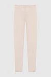 Women's leather pants in pink, tight-fitting Max&Moi - 97% leather, 3% elastane. elastic belt. Country of manufacture: Italy. Care: specialized cleaning - photo 6