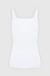 White cotton top for women Tonet - 100% cotton. Country of manufacture: Italy. Care: specialized cleaning - photo 6