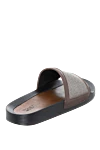 Brown leather flip-flops for women Tonet - contrasting insert, contrasting sole. leather. Country of manufacture: Italy. Care: specialized cleaning - photo 4