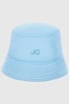 Jacob Cohen Panama hat made of polyamide blue men's - Logo embroidery. 100% polyamide. Country of manufacture: Italy. Care: specialized cleaning - photo 1