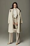 Brunello Cucinelli Костюм брючный из флиса и вискозы серый женский - 71% флис, 29% вискоза. пуговицы. два боковых кармана. Страна производитель: Италия. Уход: специализированная чистка - фото 7