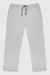 Brunello Cucinelli Sports pants for men made of cotton gray - 98% cotton, 2% other fibers. Closure: Drawstring. Two side pockets, two back pockets. Country of manufacture: Italy. Care: specialized cleaning - photo 1