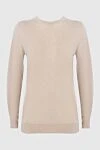 Brunello Cucinelli Beige jumper for women - 51% cashmere, 22% silk, 20% acrylic. Country of manufacture: Italy. Care: specialized cleaning - photo 1