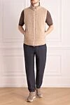 Cashmere vest beige for men Brunello Cucinelli - 100% cashmere. Closure: Zipper. Two side pockets, three inner pockets. Insulation: Down. Country of manufacture: Italy. Care: specialized cleaning - photo 2