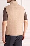 Cashmere vest beige for men Brunello Cucinelli - 100% cashmere. Closure: Zipper. Two side pockets, three inner pockets. Insulation: Down. Country of manufacture: Italy. Care: specialized cleaning - photo 4