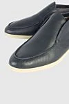 Cesare di Napoli Black leather loafers for men - contrast sole. 100% genuine leather. Insole: leather. Country of manufacture: Italy. Care: specialized cleaning - photo 5