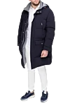 Пуховик мужской из акрила синий Brunello Cucinelli - Вшитый капюшон. 80% акрил, 20% другие волокна. Молния. Два боковых кармана, два внутренних кармана. Страна производитель: Италия. Уход: специализированная чистка - фото 2