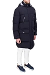Brunello Cucinelli Пуховик мужской из акрила синий - Вшитый капюшон. 80% акрил, 20% другие волокна. Молния. Два боковых кармана, два внутренних кармана. Страна производитель: Италия. Уход: специализированная чистка - фото 3