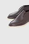 Cesare di Napoli Brown leather loafers for men - contrast sole. 100% genuine leather. Insole: leather. Country of manufacture: Italy. Care: specialized cleaning - photo 5