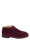 Pellettieri di Parma Leather loafers burgundy for men - Composition: 100% calfskin. Country of manufacture: Italy. Care: specialized cleaning - photo 1