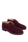 Pellettieri di Parma Leather loafers burgundy for men - Composition: 100% calfskin. Country of manufacture: Italy. Care: specialized cleaning - photo 3