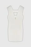 Herve Leger White dress for women - zipper. sleeveless, V-neck. 90% rayon, 9% nylon, 1% spandex. Country of manufacture: Italy. Care: specialized cleaning - photo 1