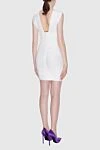 White dress for women Herve Leger - zipper. sleeveless, V-neck. 90% rayon, 9% nylon, 1% spandex. Country of manufacture: Italy. Care: specialized cleaning - photo 4