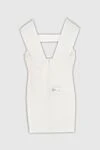 White dress for women Herve Leger - zipper. sleeveless, V-neck. 90% rayon, 9% nylon, 1% spandex. Country of manufacture: Italy. Care: specialized cleaning - photo 6