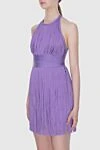 Herve Leger Purple dress for women - zipper. sleeveless, fringe. 90% rayon, 9% nylon, 1% spandex. Country of manufacture: Italy. Care: specialized cleaning - photo 3