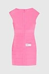 Pink dress for women Herve Leger - zipper. sleeveless, striped texture. 90% rayon, 9% nylon, 1% spandex. Country of manufacture: Italy. Care: specialized cleaning - photo 6