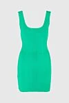 Herve Leger Green dress for women - zipper. sleeveless, striped texture. 90% rayon, 9% nylon, 1% spandex. Country of manufacture: Italy. Care: specialized cleaning - photo 1