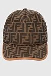 Fendi Brown cotton and polyester cap for men - Monogram Pattern. 35% cotton, 65% polyester. Country of manufacture: Italy. Care: specialized cleaning - photo 1